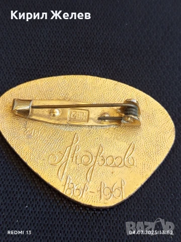 Рядка значка БАЛАЛАЙКА 100г. Ансамбъл АНДРЕЕВ за КОЛЕКЦИЯ 49604, снимка 4 - Колекции - 50905943