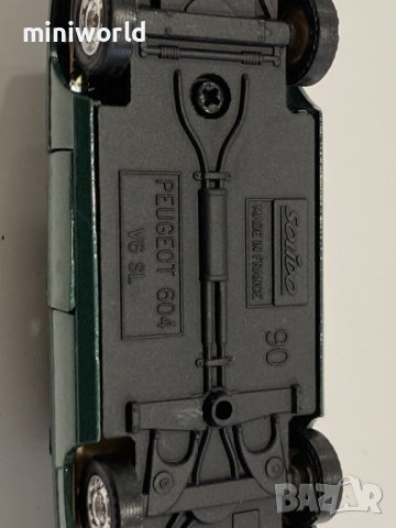 Peugeot 604 V6 SL 1977 - мащаб 1:43 на Solido старо Френско производство в оригиналният си блистер, снимка 3 - Колекции - 44271754