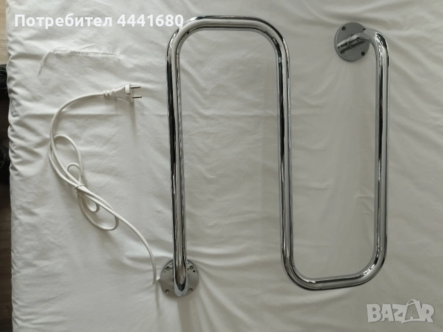 Електрическа сушилня за хавлии S форма 40W, хром, DEVIrail, снимка 4 - Сушилни - 53581062