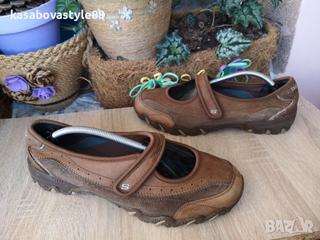 Обувки Skechers 40.5н.Естествена кожа, велур , снимка 7 - Дамски ежедневни обувки - 40013735
