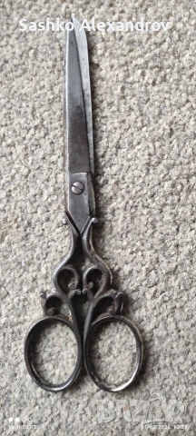 Антикварни фризьорски ножици L.Leikauf - Solingen, около 1900 година