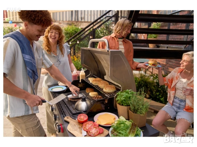 НОВИ! Комплект за бургери преса, шпакла, капак/камбана 3 части, снимка 2 - Други - 51694385