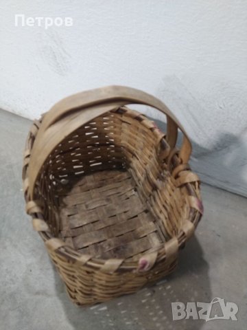 Продавам плетени кошници, плетен панер и плетена стъклена дамаджана от старо време., снимка 15 - Декорация за дома - 41775692