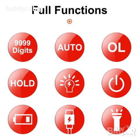 Мултицет със сензорен дисплей, NCV и измерване на 9 параметъра, снимка 6 - Други инструменти - 41652530