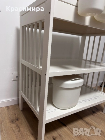 Повивалник GULLIVER + кошове + подложка + протектор, снимка 8 - Мебели за детската стая - 53569398