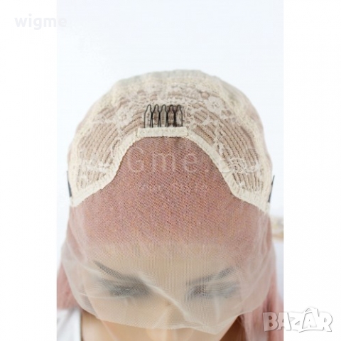 Дълга на права розова лейс фронт перука Елинор, снимка 11 - Аксесоари за коса - 36057274