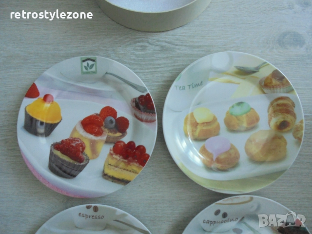 № 8211 порцеланови чинии - Easy Life   - комплект от 4 броя десертни порцеланови чинии  - с кутия   , снимка 2 - Сервизи - 51477114