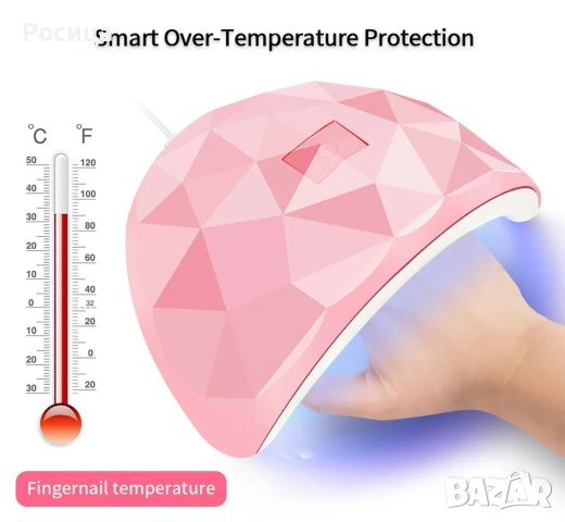54 W лед uv лампа за нокти , снимка 4 - Продукти за маникюр - 42249765