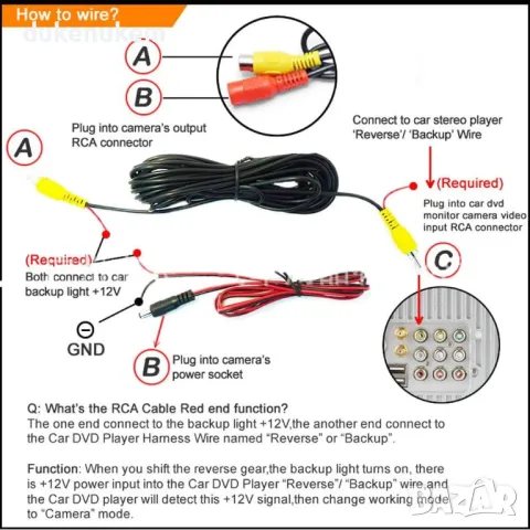 НОВА! Камера за заден ход в регистрационния номер 12V, снимка 4 - Аксесоари и консумативи - 47613499