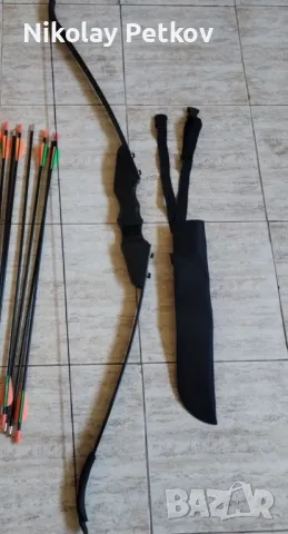Лък, стрели, колчан, предпазител , снимка 6 - Лъкове и арбалети - 49340035