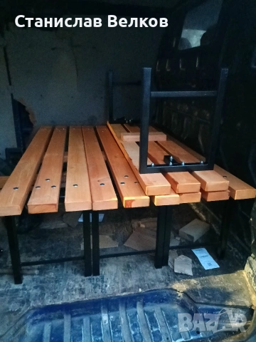 Пейка без облегалка., снимка 2 - Градински мебели, декорация  - 53703323