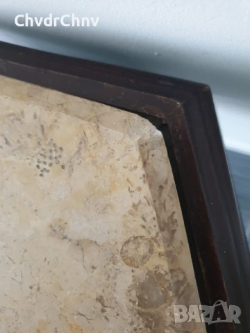 73см стара френска барокова дървена масичка/шестоъгълна маса/мраморен плот/дърво с бронзов обков, снимка 8 - Антикварни и старинни предмети - 46474934