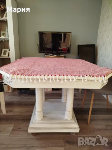 Маса орехов масив, снимка 2 - Маси - 48021411