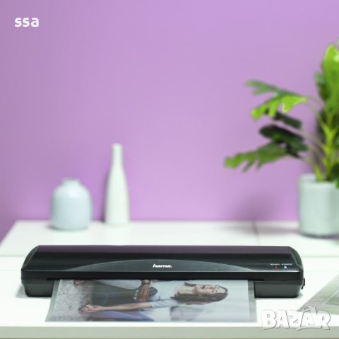 Ламинатор HAMA за дома и офиса, A3/250, Черен, снимка 3 - Други стоки за дома - 41817258