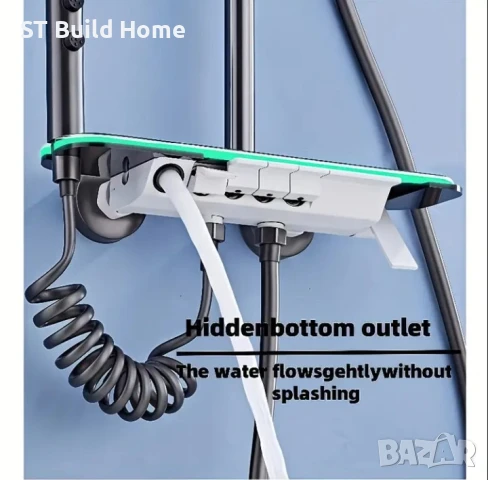 Луксозен Душ Комплект "Лунна Светлина" с LED Осветление и Дигитален Дисплей, снимка 3 - Душове - 51230216