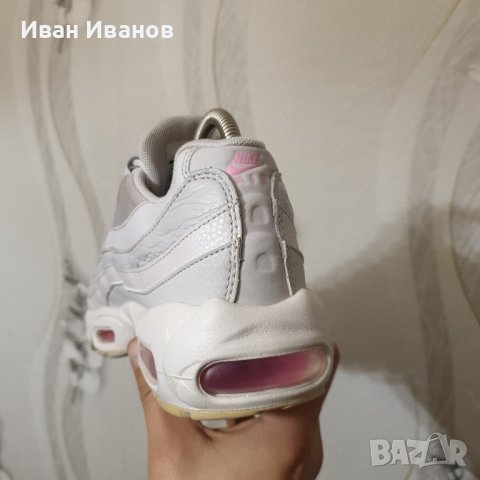 оригинални маратонки  NIKE AIR MAX 95 SE Pink White  номер 39, снимка 12 - Маратонки - 40672613