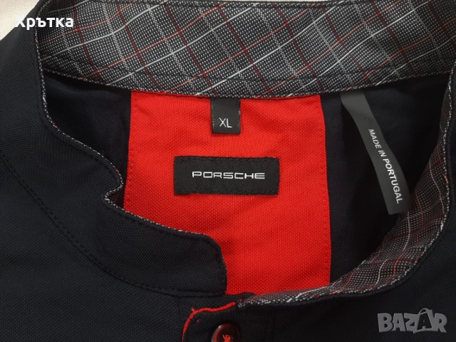Porsche - Oригинална мъжка тениска с яка размер XL, снимка 8 - Тениски - 52649943