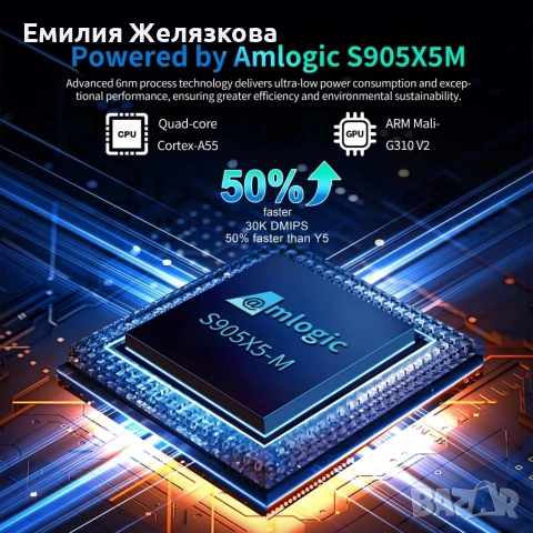 Нов 8K TV Box X96 M200 Android 14 Amlogic S905X5M 4/64GB UHD, снимка 5 - Плейъри, домашно кино, прожектори - 46218301