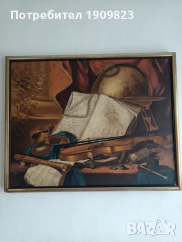 Стара маслена картина , снимка 3 - Картини - 49869175