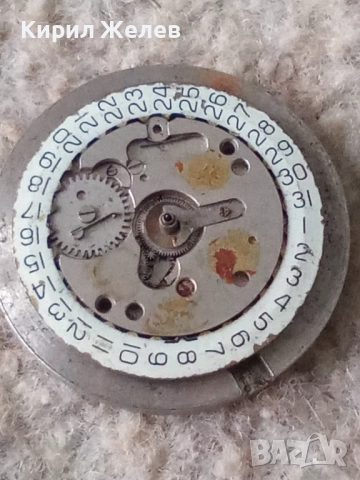Механизъм с циферблат от стар ръчен часовник 52133, снимка 5 - Мъжки - 52270316