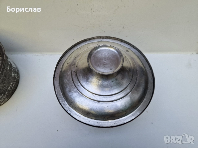 Стара, медна тенджера 6 л., снимка 3 - Антикварни и старинни предмети - 51585045