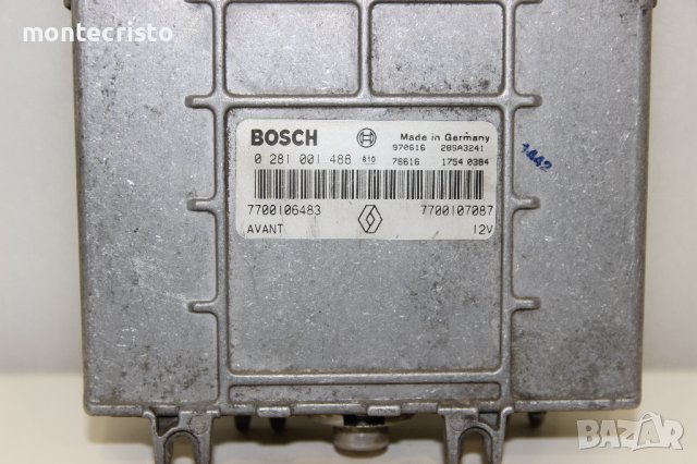 Моторен компютър ECU Renault Megane I (1996-2002г.) 0 281 001 488 / 0281001488 / 7700106483, снимка 2 - Части - 40558686
