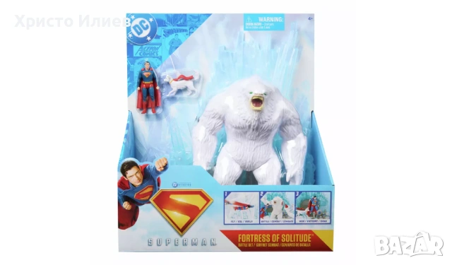Фигура Супермен и Йети DC Comics Superman Игрален комплект, снимка 5 - Фигурки - 53702209