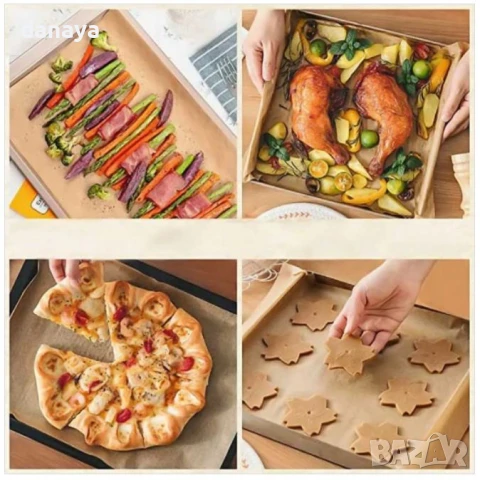 5970 Кухненска хартия за печене с двустранно силиконово покритие, 6 метра x 38 см, снимка 4 - Аксесоари за кухня - 50769775