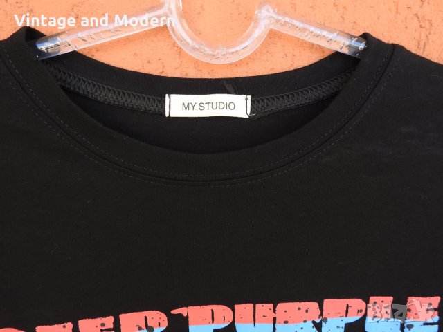 Тениска Deep Purple Smoke on the water (M) , снимка 3 - Тениски - 34351277