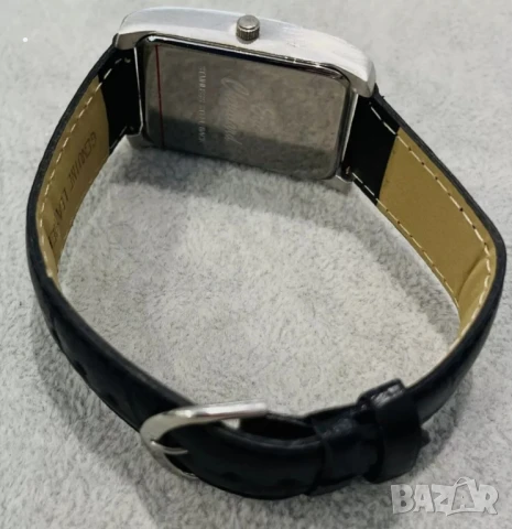 Мъжки часовник ERIC CHEVILLAND, соларен, кожена каишка, добре поддържано състояние, снимка 4 - Мъжки - 50778257