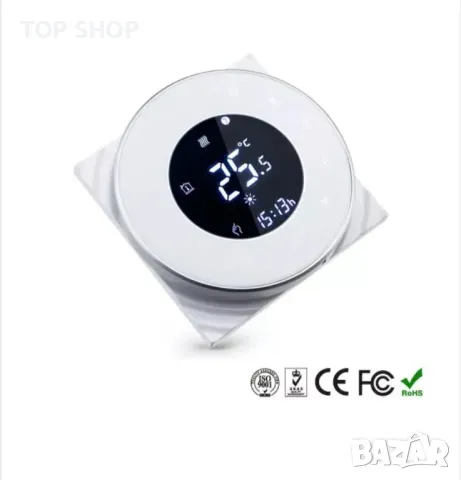 Smart термостат, Интернет управление на ТЕЦ, Подово отопление, Tuya Smart, Бял PNI SafeHome