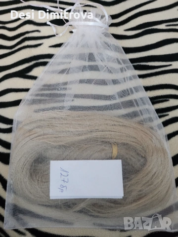 Кератинови кичури от естествена славянска коса, снимка 2 - Аксесоари за коса - 53856663