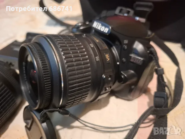 Фотоапарат Nikon D3100+обектив 55-200мм, снимка 2 - Фотоапарати - 55910688