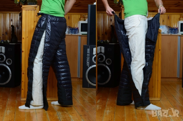 Пухен панталон с гъши пух 90% зимен термо НОВО, снимка 2 - Панталони - 52893647