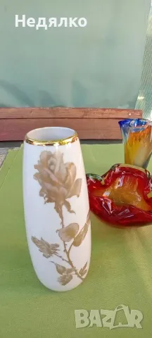 Винтидж ваза,пепелник Мурано,Бавария порцелан, снимка 12 - Други ценни предмети - 47526158