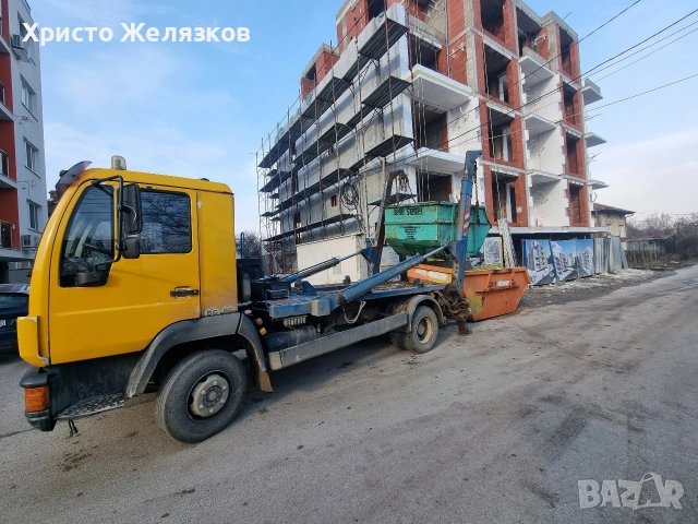 контейнер за строителни отпадъци, багер, бобкат, валяк, дъмпер 