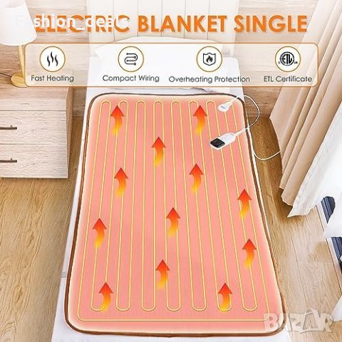 Нова топла електрическа Подложка Защита от Прегряване 150x80cm Подарък Дом, снимка 6 - Други стоки за дома - 42719520