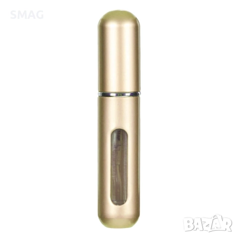 Шишенце за парфюм с пълнене отдолу, златисто – 5 мл_1202587