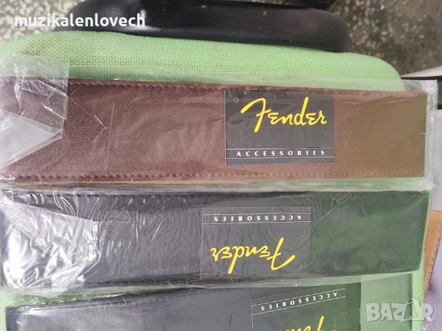 Fender Guitar Strap Adjustable Handicraft Guitar Strap - Колан за китара от изкуствена кожа Фендер