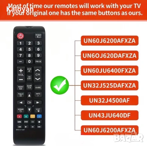 Дистанционно за Samsung, снимка 3 - Дистанционни - 53457857