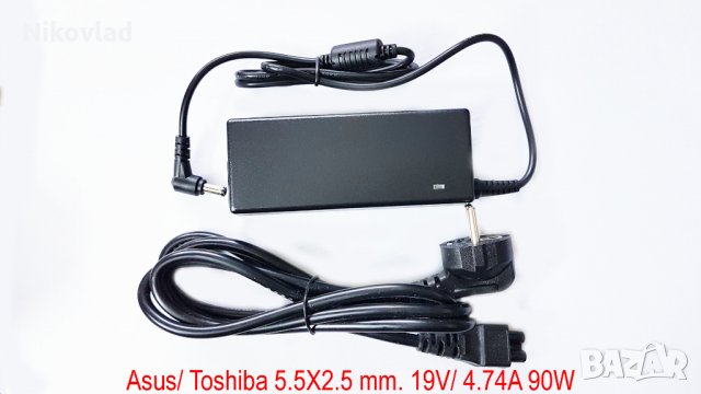 Зарядно за лаптоп Asus/ Toshiba - 19V/ 4.74A / 90W
