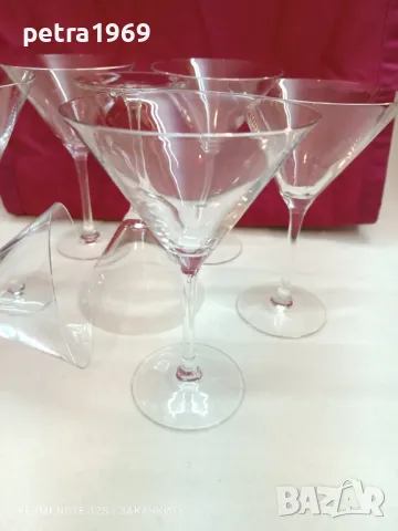 Високи стъклени чаши на столче за коктейли, снимка 2 - Чаши - 49235882