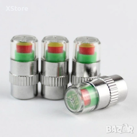 Манометър-капачка за налягането в гумите на превозното средство, снимка 12 - Аксесоари и консумативи - 52444803