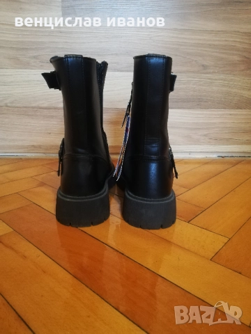 Дамски кожени боти, снимка 4 - Дамски боти - 51863481