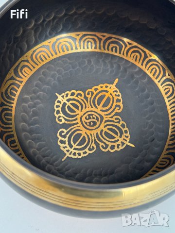 Ръчно изработена тибетска пееща купа, снимка 6 - Антикварни и старинни предмети - 44435814