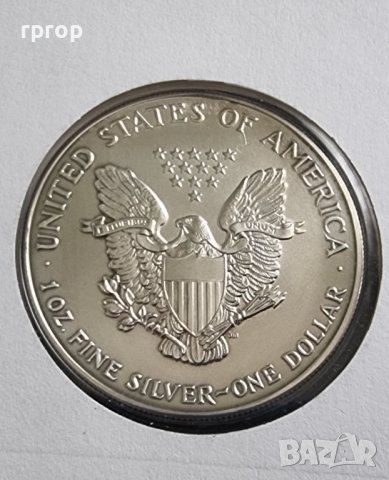Нумизматичен плик с монета от 1 долар. Сребро. САЩ. Долар . 1 долар.  1993 година. Чисто нова., снимка 6 - Нумизматика и бонистика - 40969807