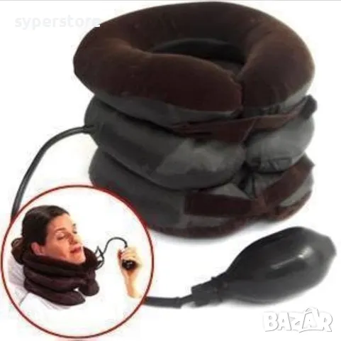 Надуваема терапевтична яка за врат Digital One SP01065, Масажор за врат, Tracktors For Cervical Spin, снимка 2 - Масажори - 49652274