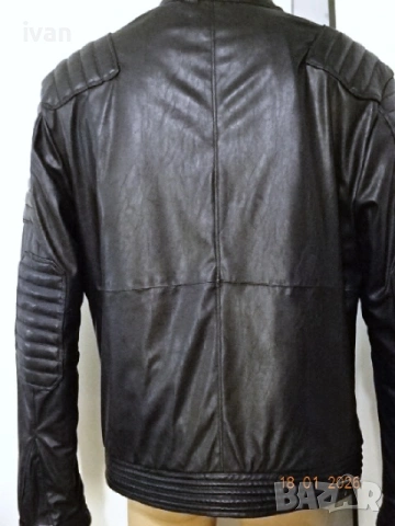 мъжко кожено яке, снимка 2 - Якета - 53143981