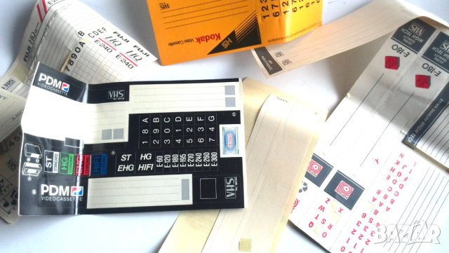 стари стикери за видео касети, снимка 3 - Други ценни предмети - 44184499