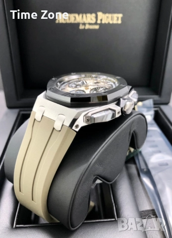 Audemars Piguet Royal Oak Offshore Chronograph 43mm Khaki & Ceramic Bezel, снимка 6 - Мъжки - 52999054